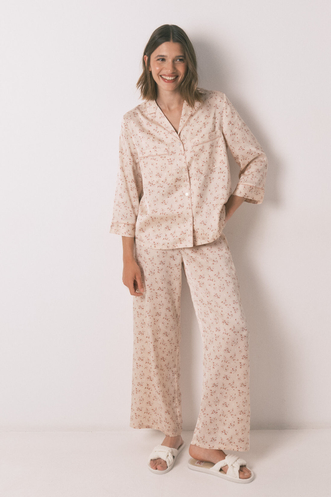 Women Secret_Pink_Pink Satin Long Pajama Shirt_2542462_71_03