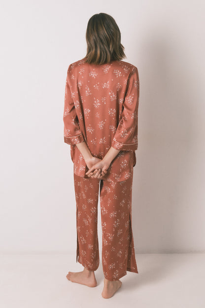 Women Secret_Pink_Long Orange Satin Pajama Shirt_2542463_71_04