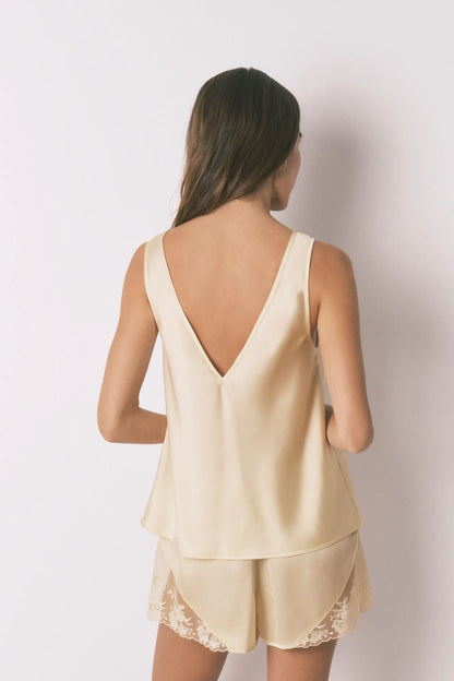 Women Secret_Yellow_Yellow Satin and Lace Short Pyjamas_2543700_04_05