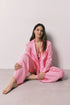 Women Secret Pink Women Pink Satin Classic Long Pyjamas SKU: 2543706_71 Image 01