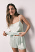 Women Secret Green Women Green Satin Short Pyjamas SKU: 2543708_22 Image 01
