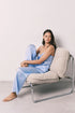 Women Secret Light Blue Women Blue Satin Long Pyjamas SKU: 2543709_16 Image 02