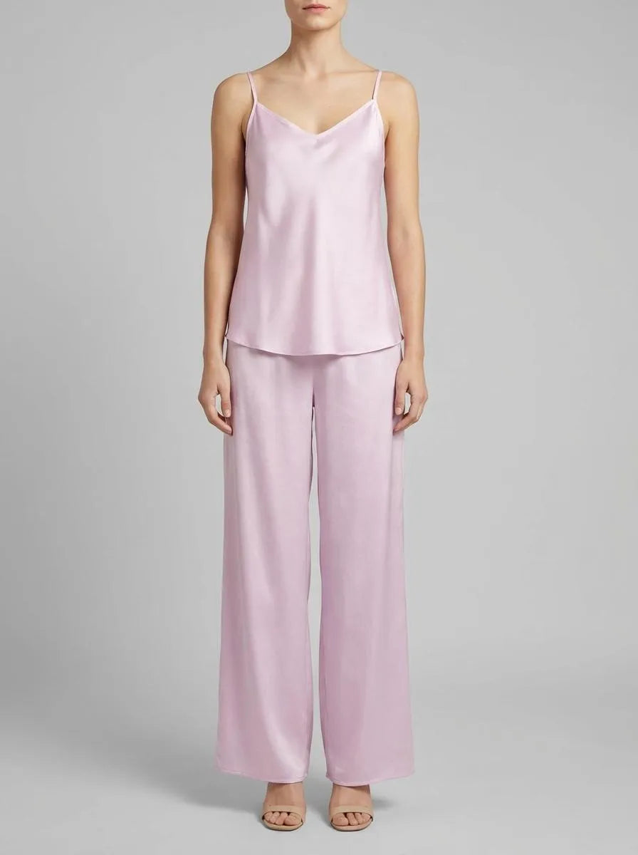 Women Secret Purple/Lilac Women Lilac Satin Long Pyjamas SKU: 2543710_76 Image 00