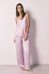 Women Secret Purple/Lilac Women Lilac Satin Long Pyjamas SKU: 2543710_76 Image 01