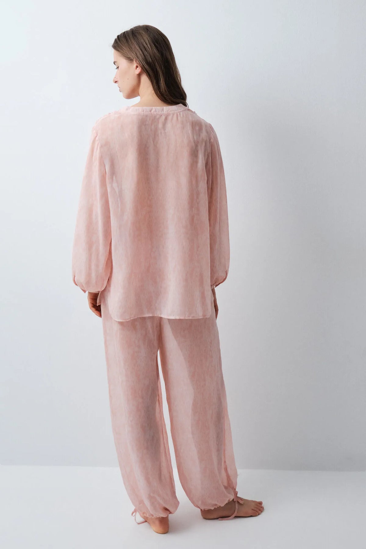Women Secret Orange Women Puffed Long Pyjamas SKU: 2544850_67 Image 05