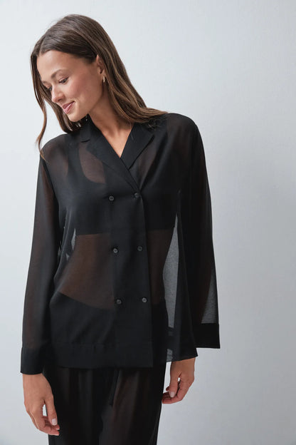 Women Secret Black Women Black Classic Pyjamas SKU: 2544867_01 Image 03