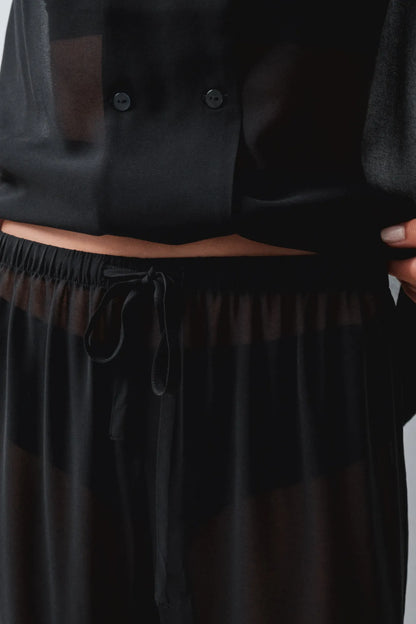 Women Secret Black Women Black Classic Pyjamas SKU: 2544867_01 Image 05