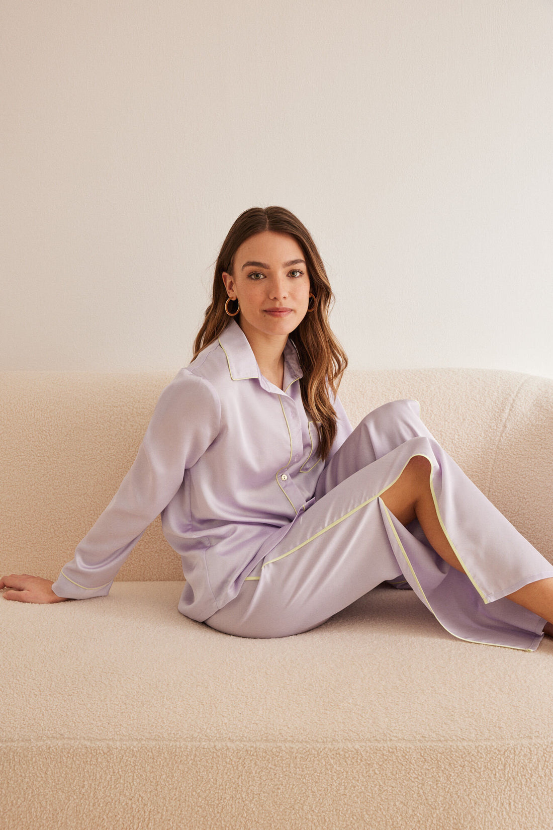 Purple/Lilac Long Sleeves Masculine Pyjama_2547599_75_01