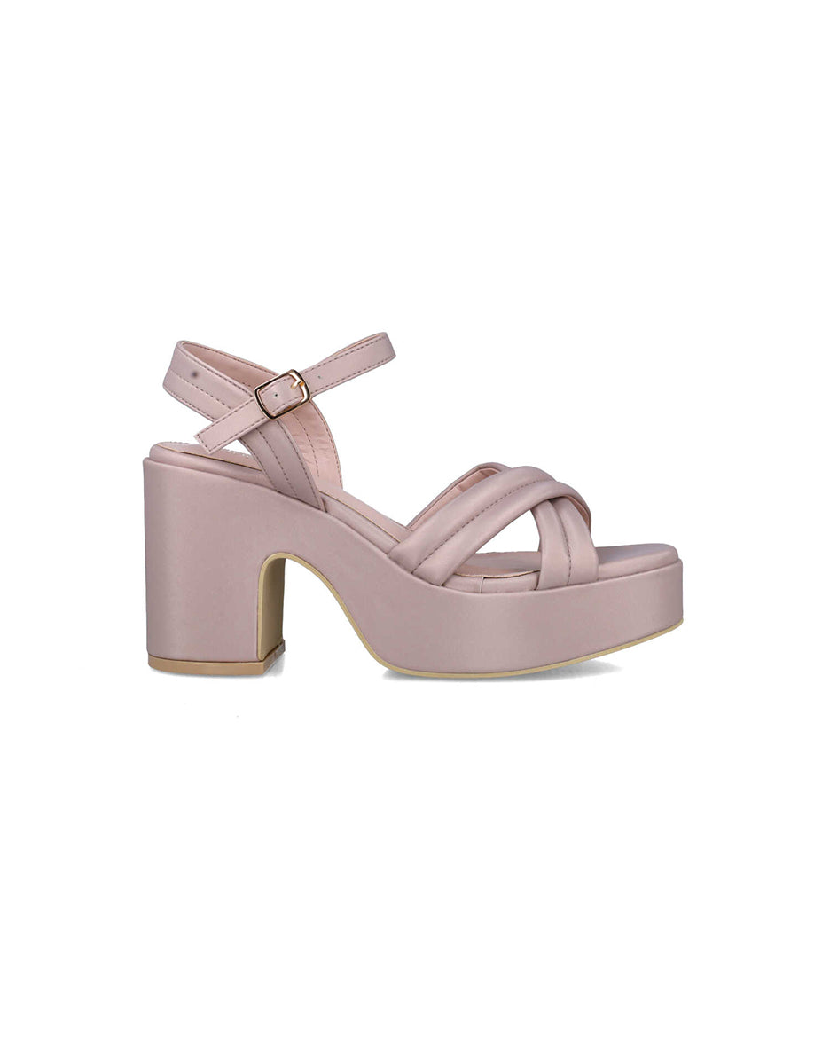 Pink Platform Sandals With Ankle Strap_25522_38_01