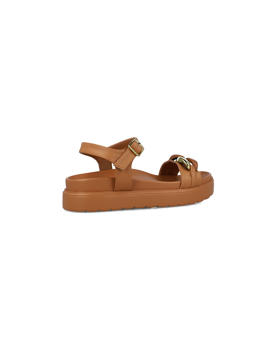 Brown Platform Sandals With Ankle Strap_25556_22_03