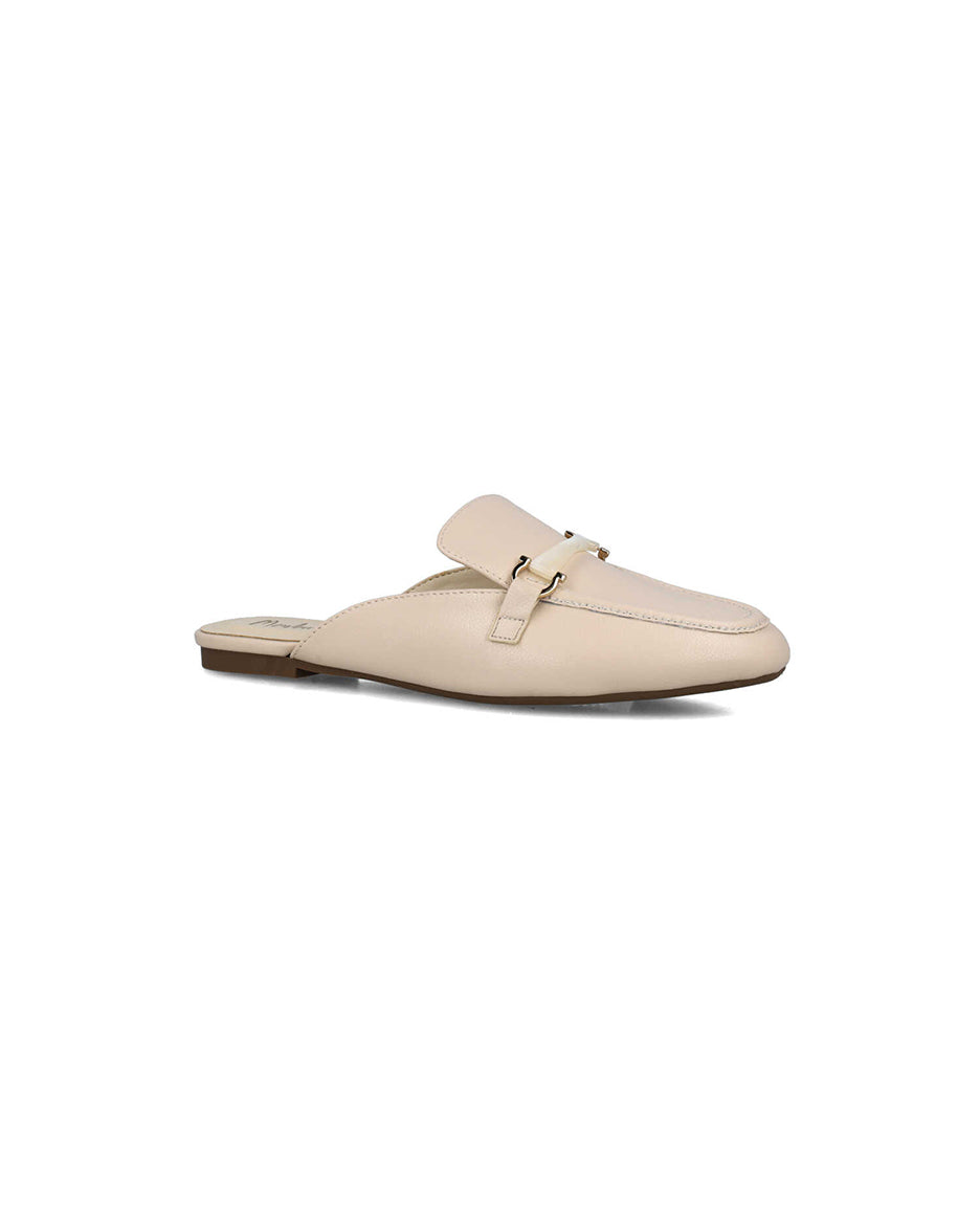 Beige Slipper Mules With Gold Hardware_25560_06_02