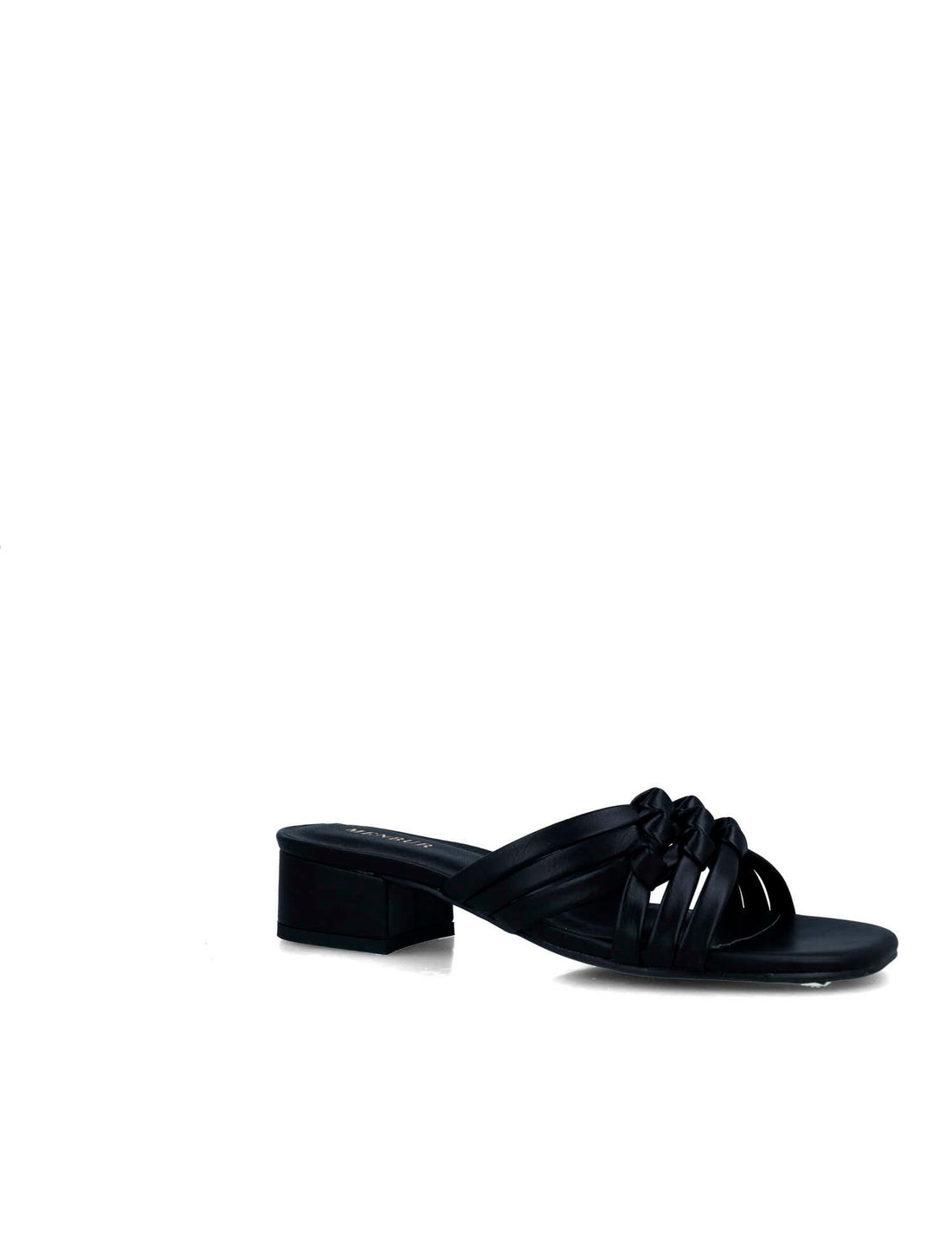 Black Slippers With Kitten Heel_25568_01_02