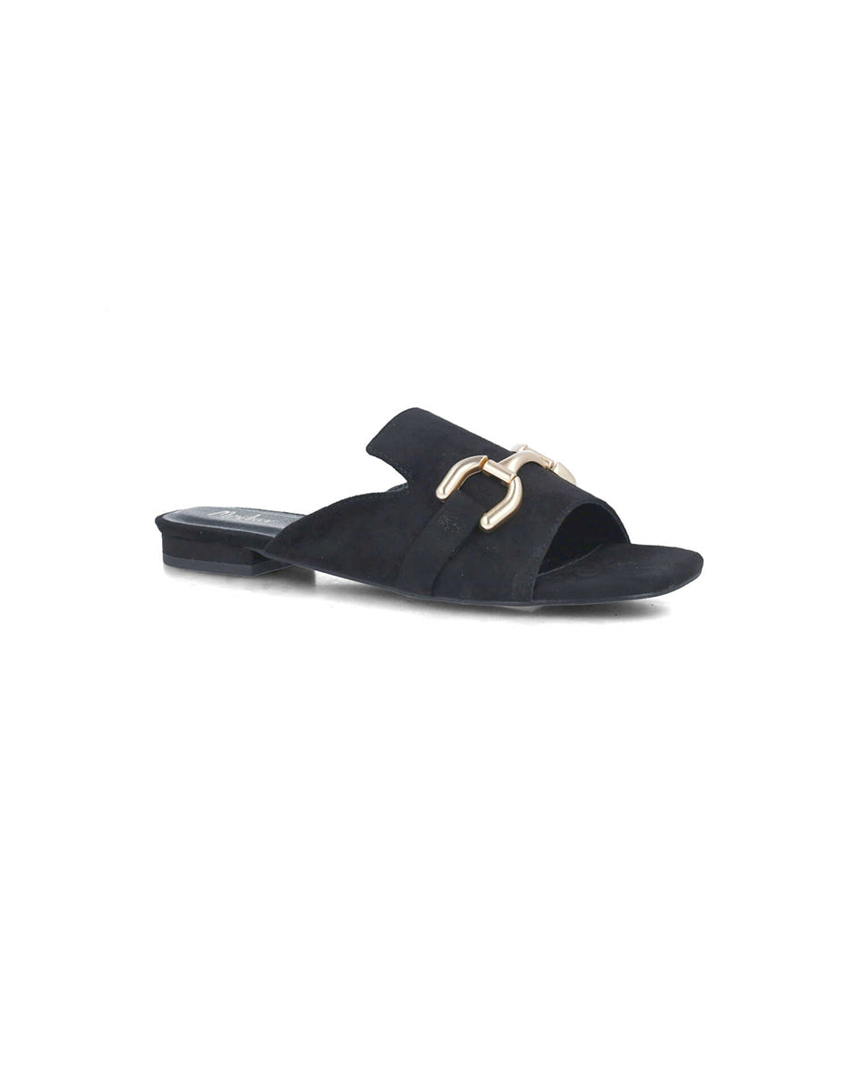 Black Open-Toe Mule Slippers_25569_01_02