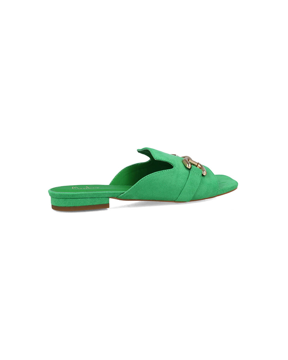 Green Open-Toe Mule Slippers_25569_64_03