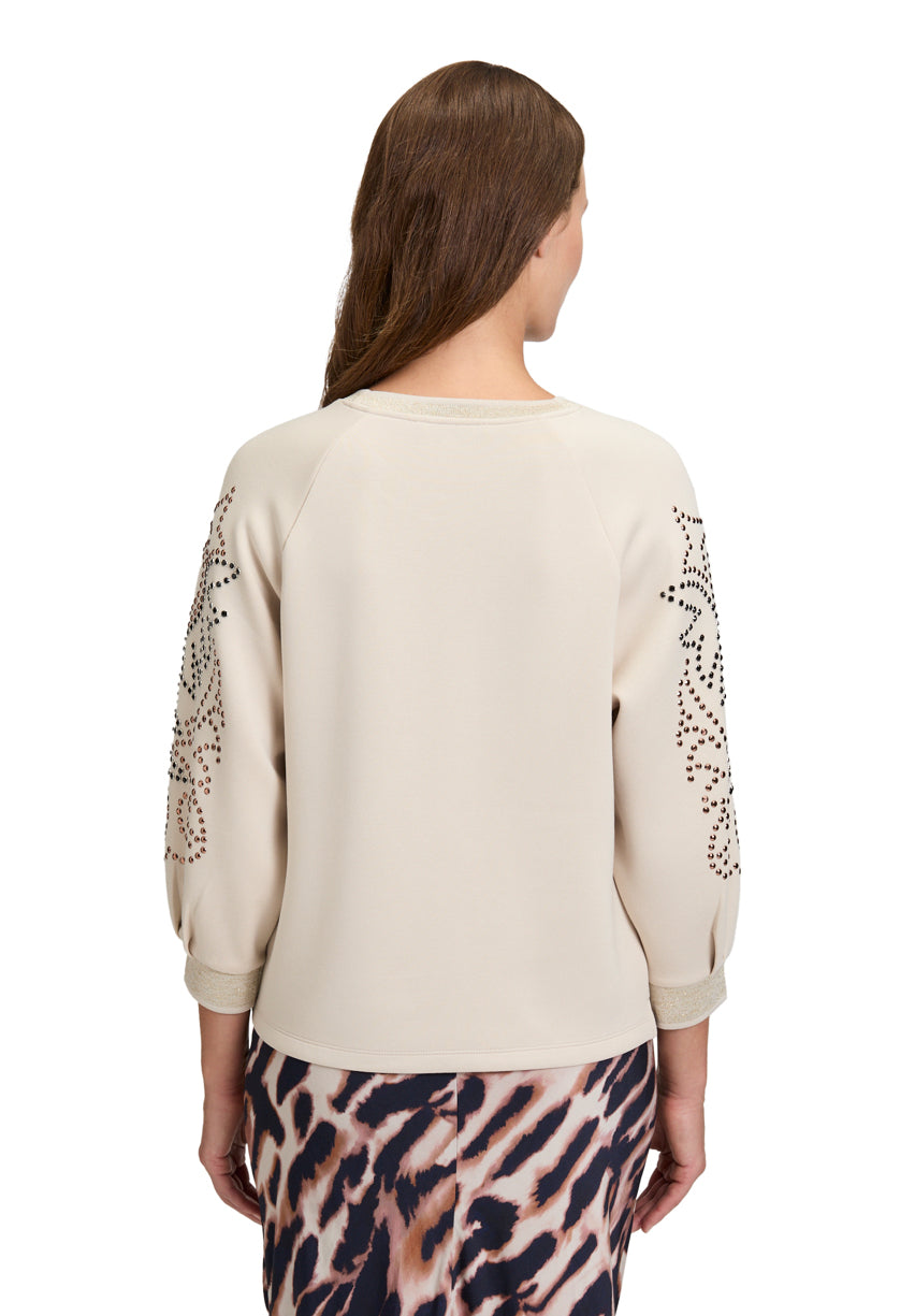 Betty Barclay_Pastel Sand_Sweat Long 3/4 Sleeve_2582-1499_9104_03