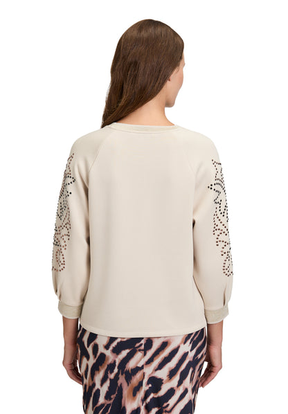 Betty Barclay_Pastel Sand_Sweat Long 3/4 Sleeve_2582-1499_9104_03