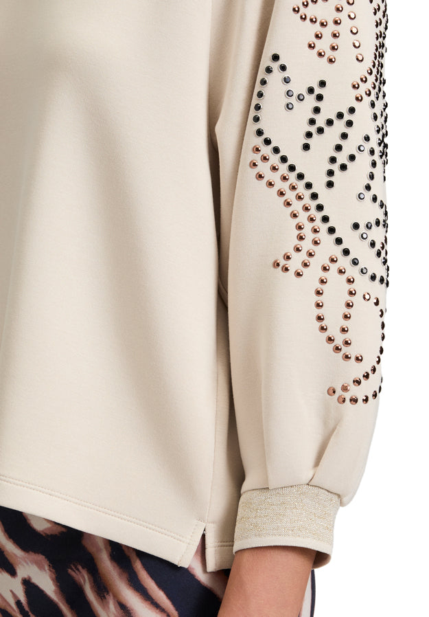 Betty Barclay_Pastel Sand_Sweat Long 3/4 Sleeve_2582-1499_9104_05