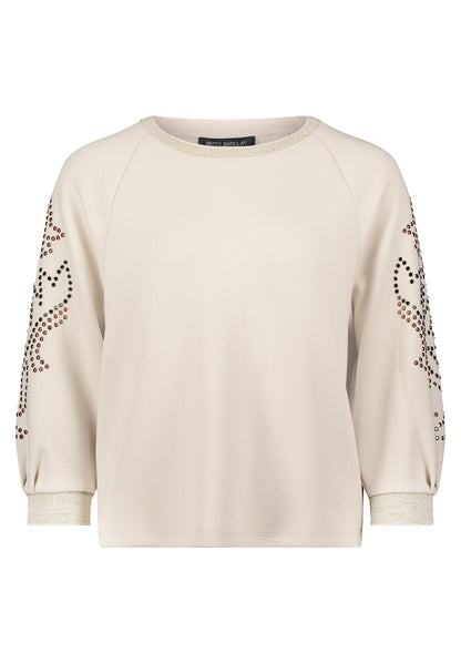 Betty Barclay_Pastel Sand_Sweat Long 3/4 Sleeve_2582-1499_9104_06