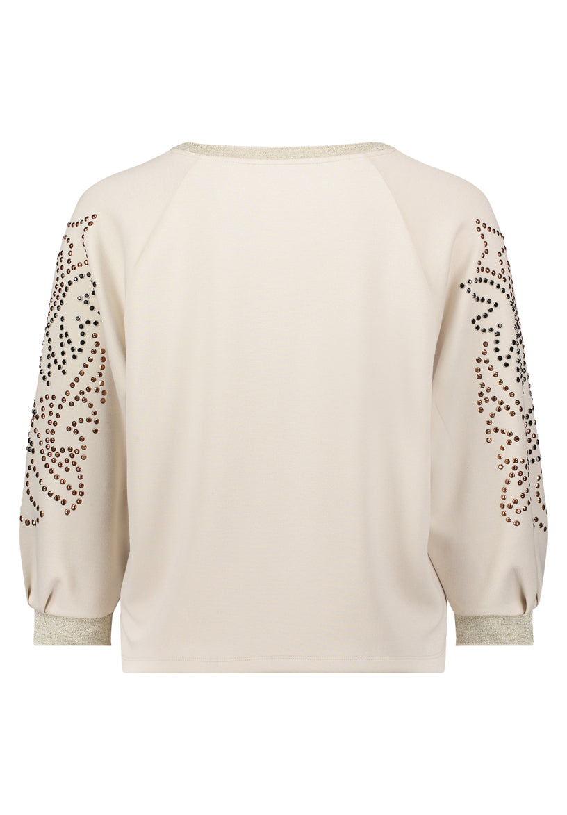 Betty Barclay_Pastel Sand_Sweat Long 3/4 Sleeve_2582-1499_9104_07