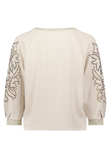 Betty Barclay_Pastel Sand_Sweat Long 3/4 Sleeve_2582-1499_9104_07