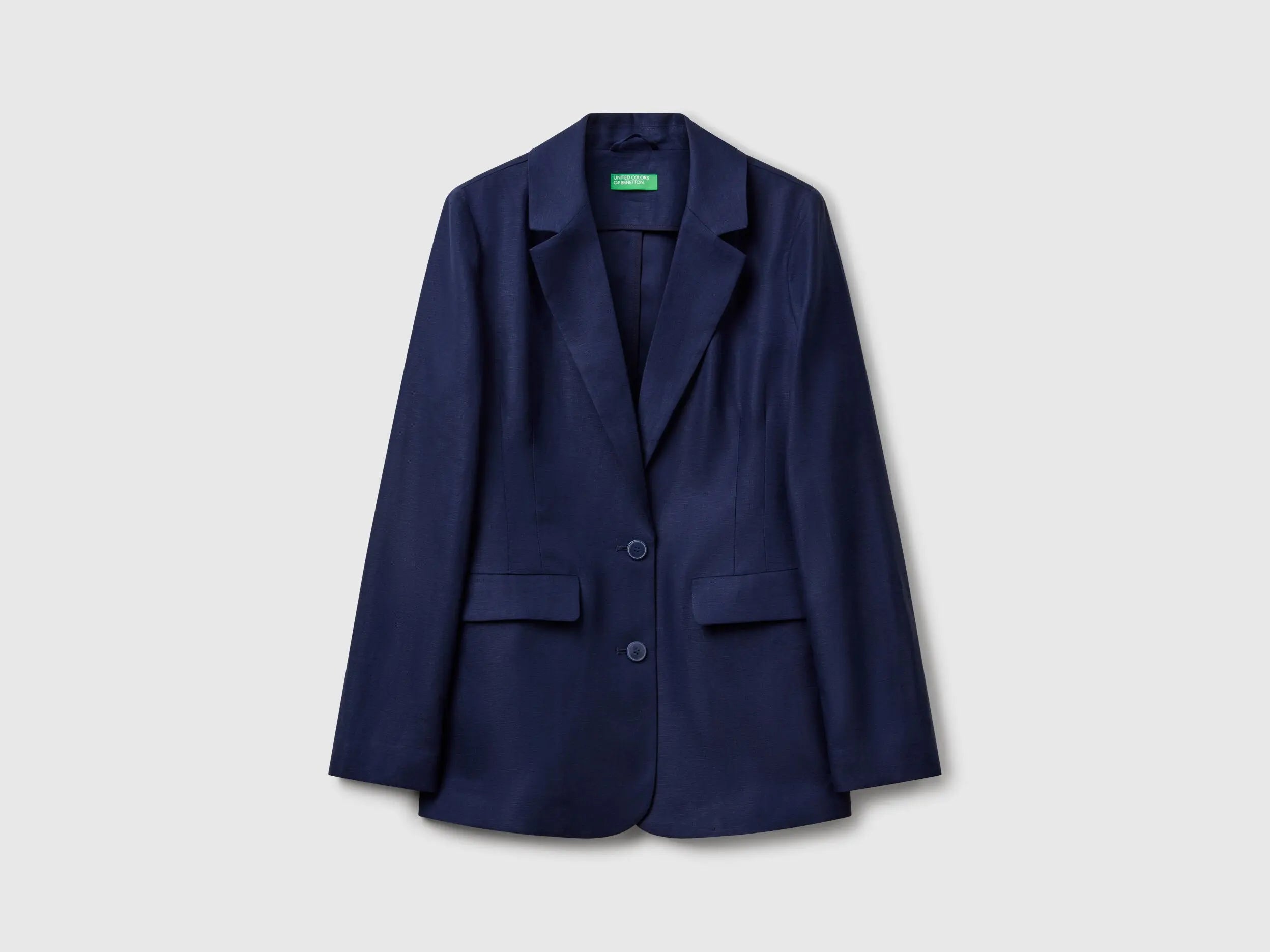 Benetton_Blazer in Linen Blend_25BVDW036_252_04