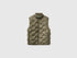 Benetton Military Green Men Padded Sleeveless Jacket SKU: 25VFUJ00X_1Z9 Image 01