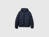 Benetton Dark Blue Men Regular Fit Padded Down Jacket SKU: 25VFUN07J_016 Image 01