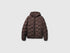 Benetton Dark Brown Men Regular Fit Padded Down Jacket SKU: 25VFUN07J_16M Image 01