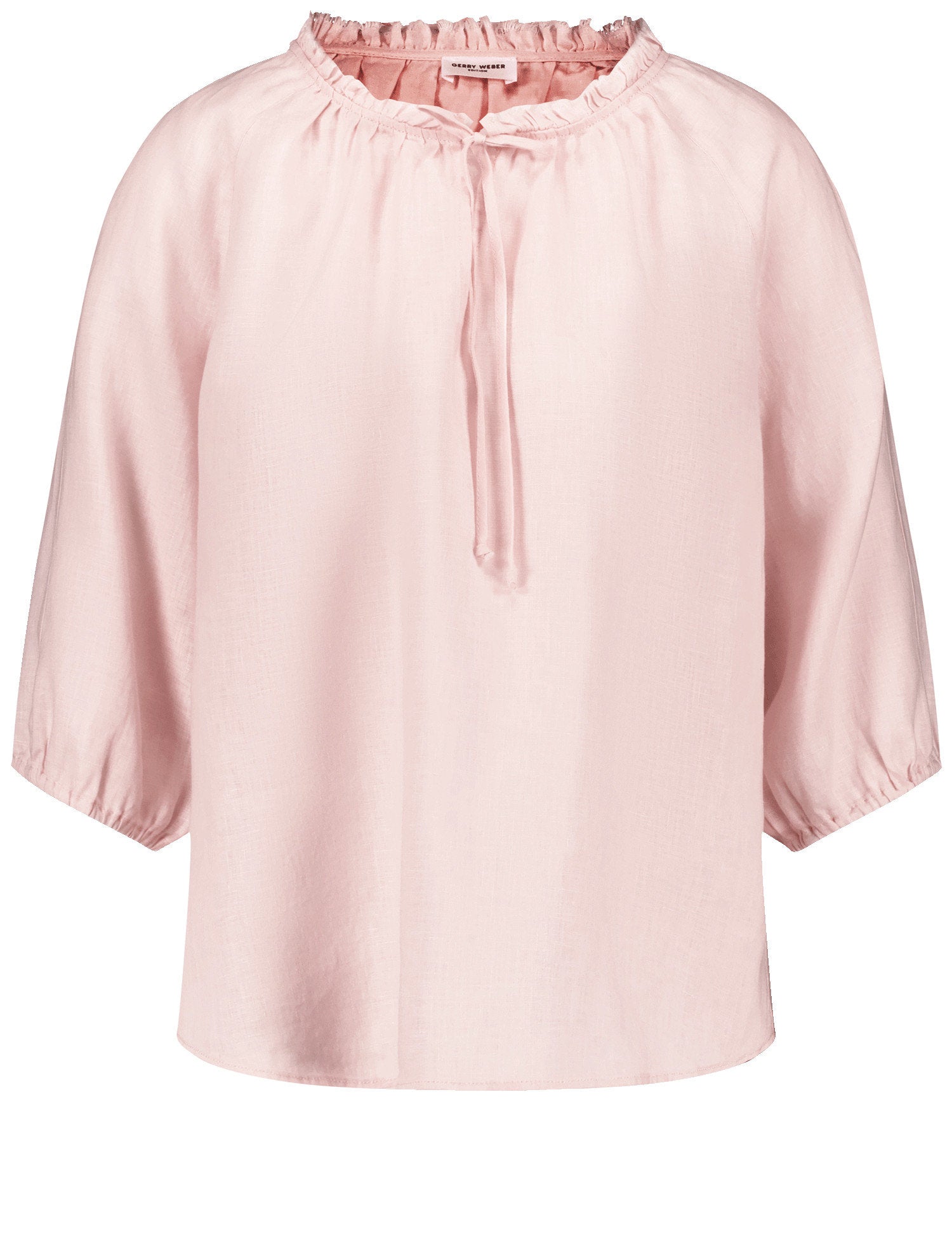 Blouse With 3/4-Length Sleeves And A Frilled Collar_260020-66435_30915_07