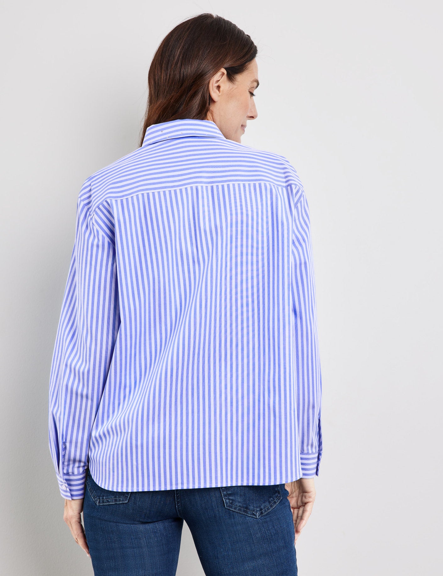 Classic Striped Button Down Shirt_260026 66418_8086_05