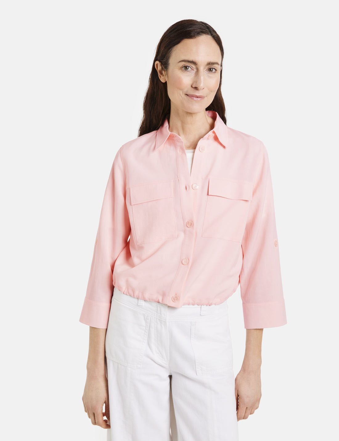 Short Blouse With An Elasticated Drawstring_260030-66233_30915_01