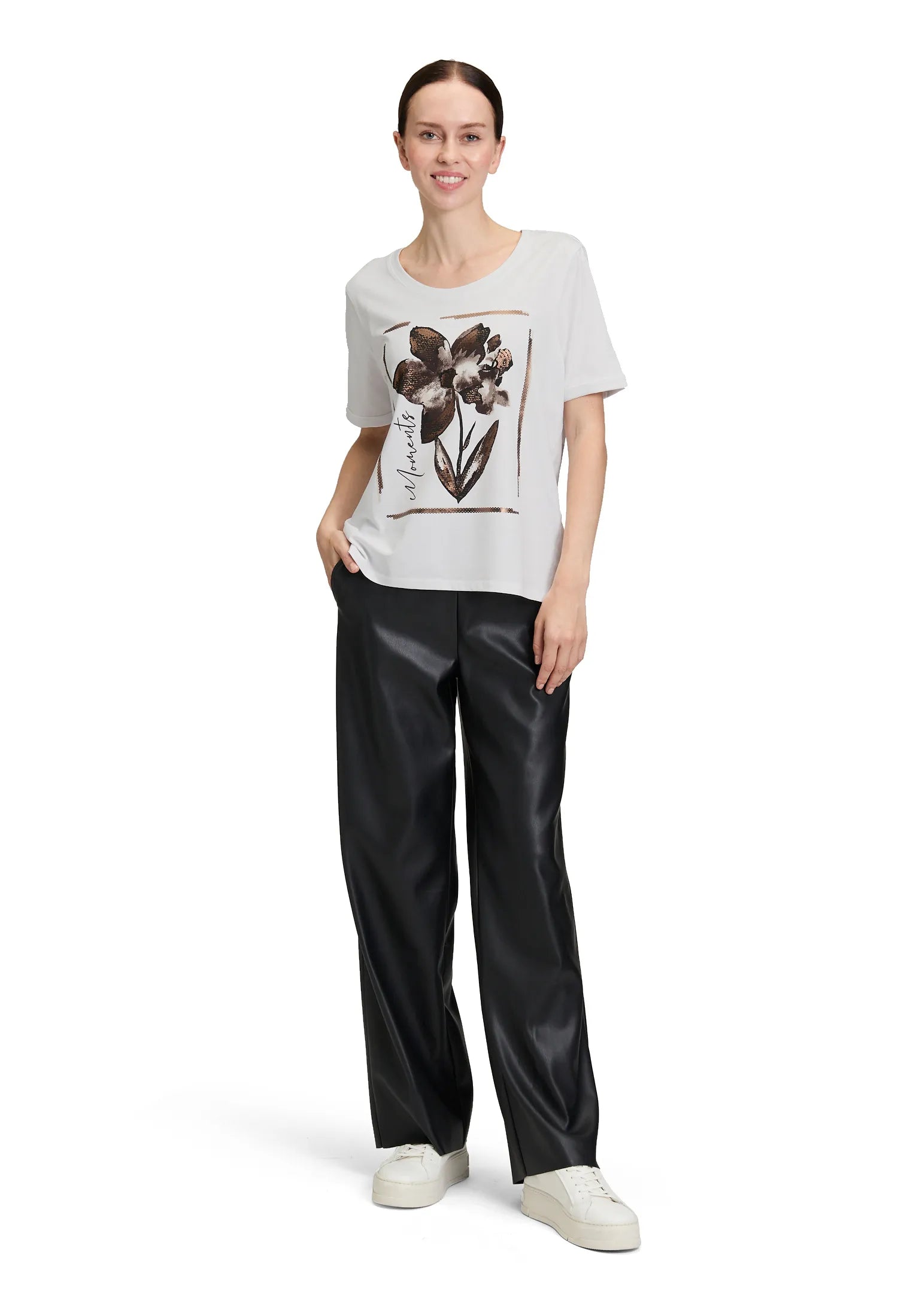 Betty Barclay_Patch White/Black_Shirt Short 1/2 Sleeve_2603-1092_1990_02