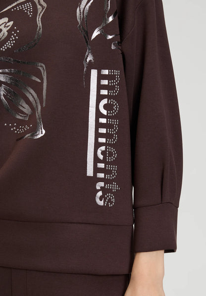 Betty Barclay_Light Maroon_Sweat Short 3/4 Sleeve_2610-1499_7410_07