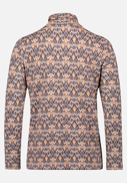 Betty Barclay_Grey/Beige_Turtleneck Shirt with Stand-Up Collar_2613-1483_9876_05