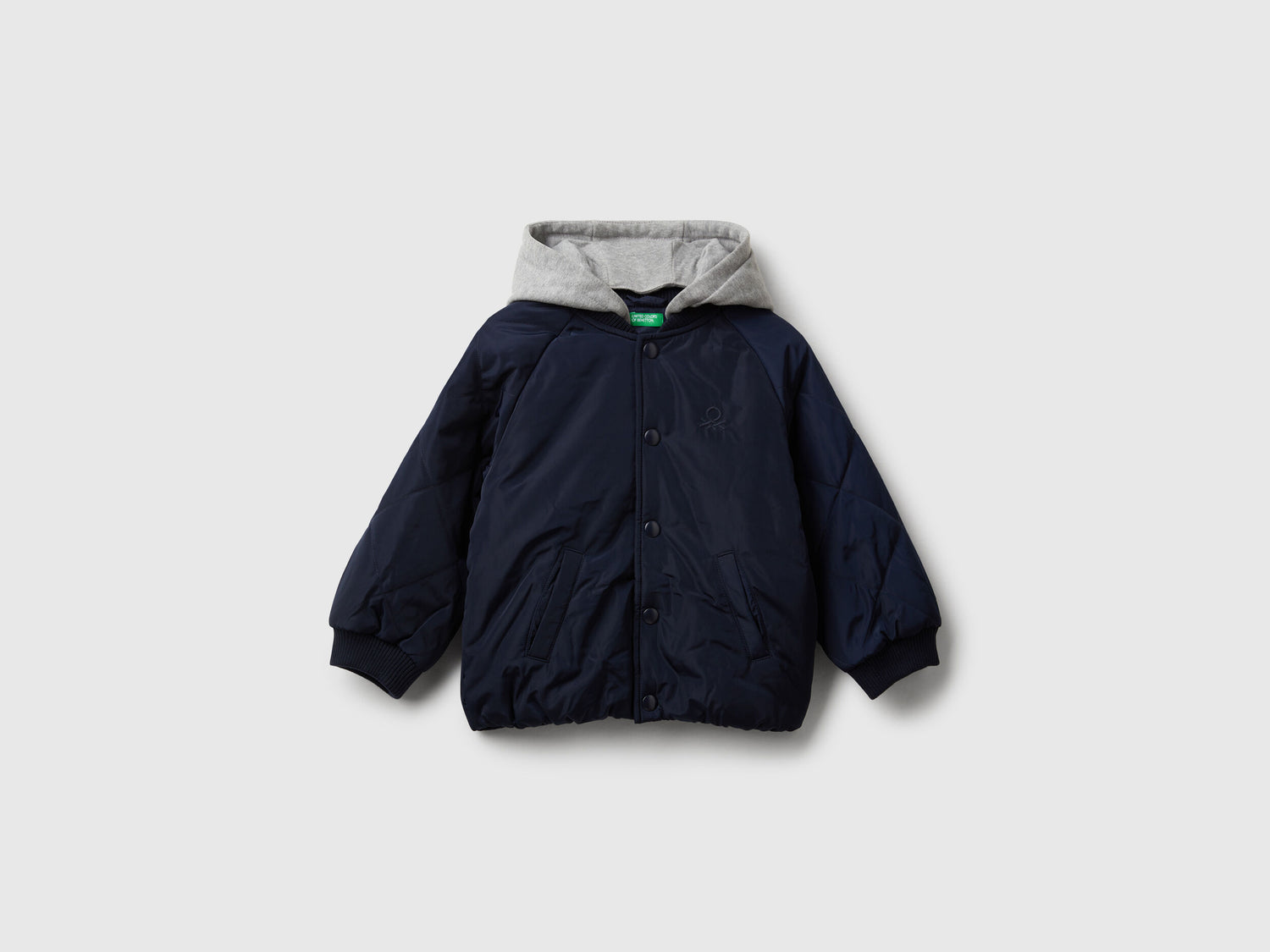 Benetton_Dark Blue_Bomber Jacket with Detachable Hood_26JDGN040_016_01