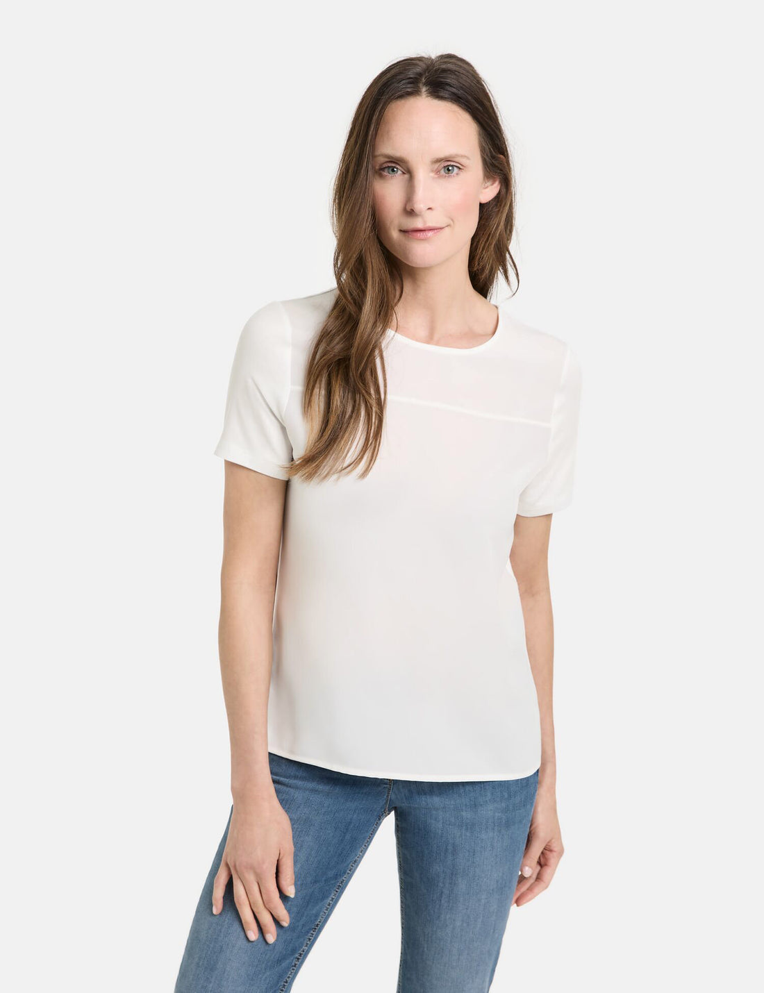 T-Shirt With Fabric Panelling_270084-44086_99700_01
