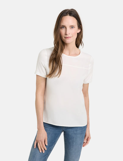 T-Shirt With Fabric Panelling_270084-44086_99700_04
