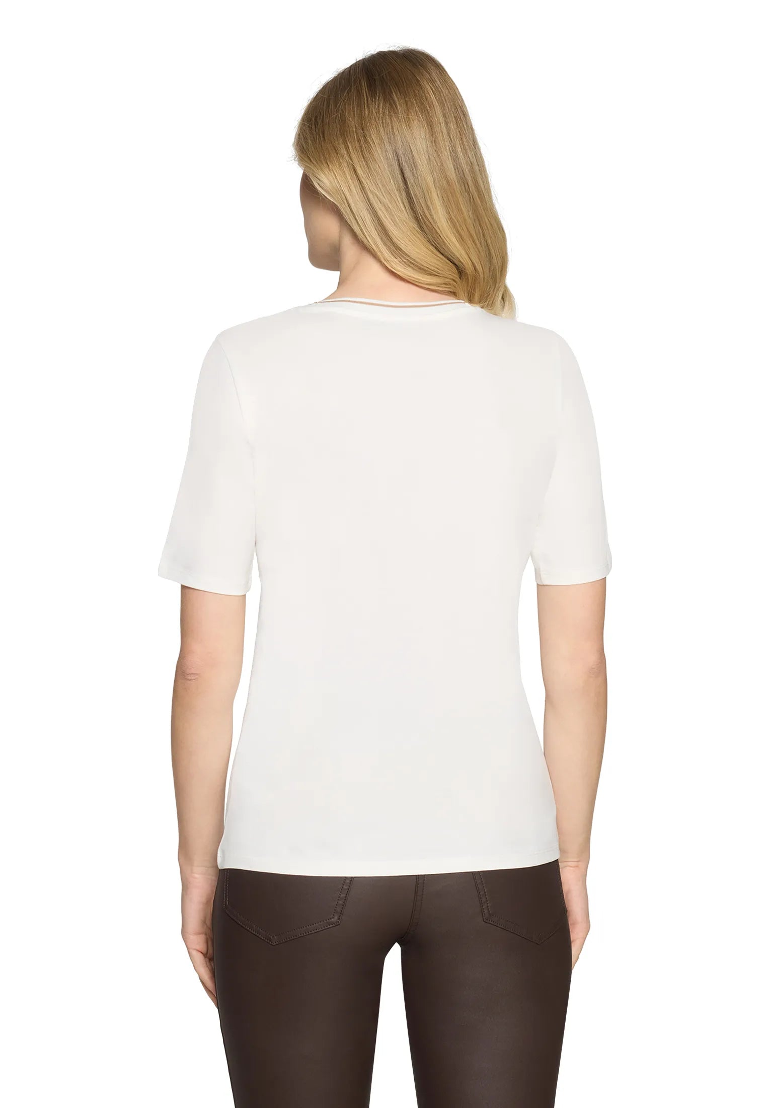 Betty Barclay Patch Cream/Silver Women Basic Shirt with Placement SKU: 2727-1092_1995 Image 03