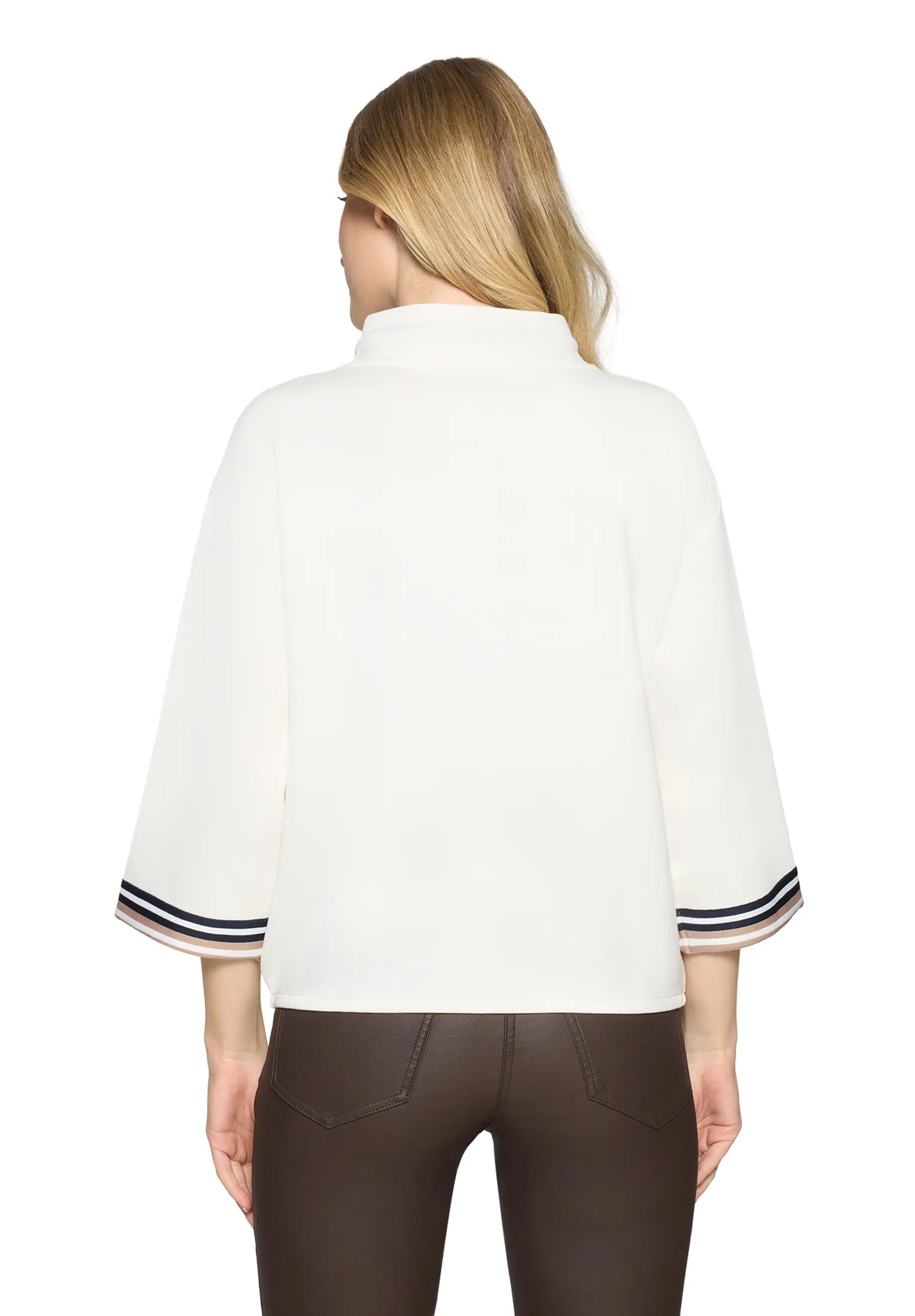 Betty Barclay Offwhite Women Sweatshirt 3/4 Sleeve SKU: 2731-1499_1014 Image 03