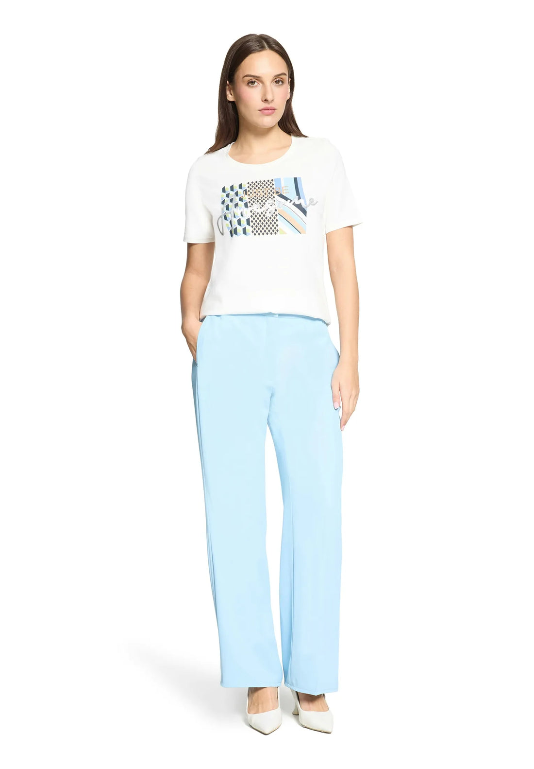 Betty Barclay Patch Cream/Green Women Shirt Short 1/2 Sleeve SKU: 2753-1092_1951 Image 03