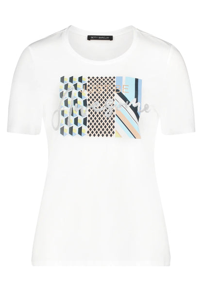 Betty Barclay Patch Cream/Green Women Shirt Short 1/2 Sleeve SKU: 2753-1092_1951 Image 06