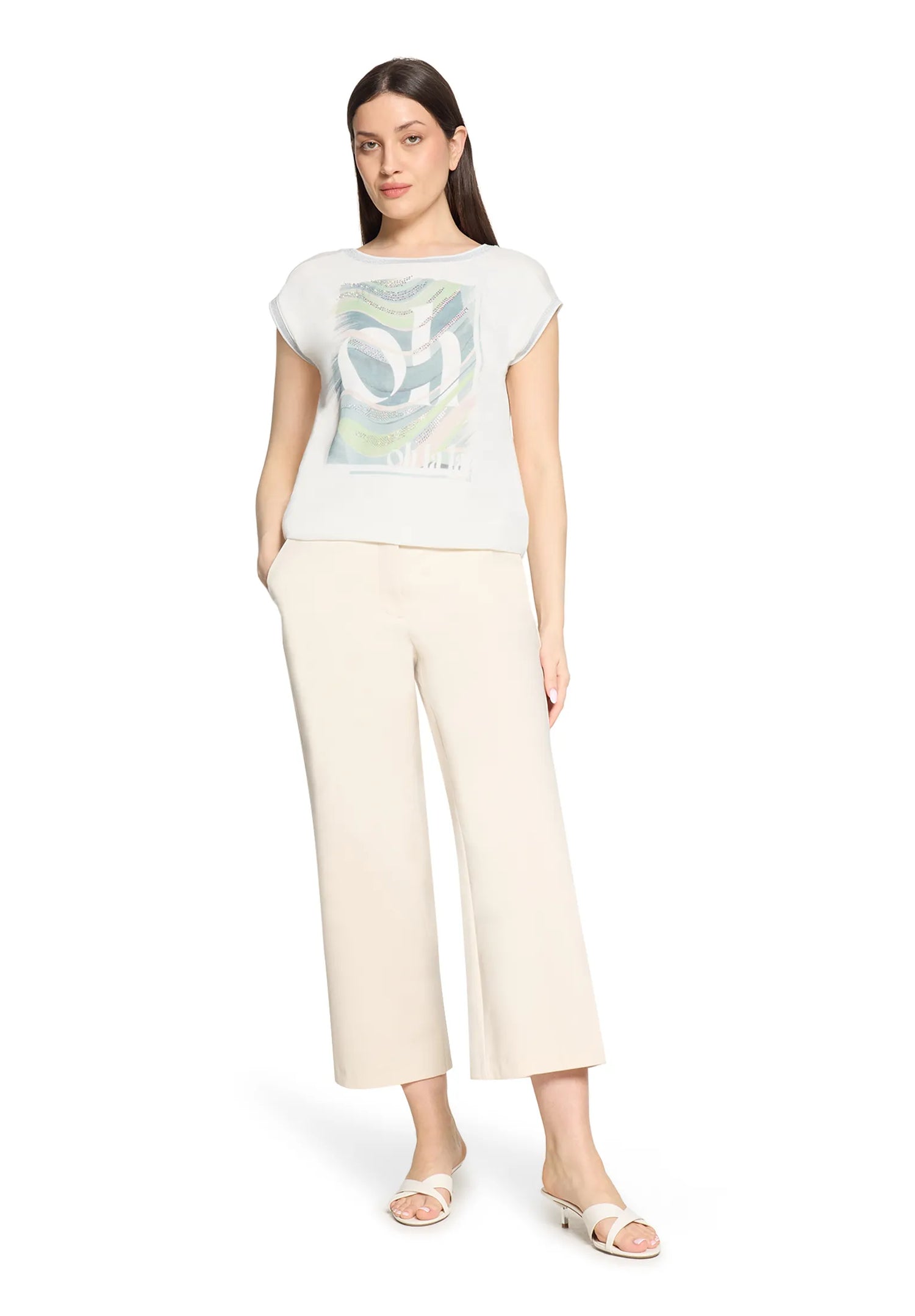 Betty Barclay Patch Cream/Green Women Shirt Short 1/2 Sleeve SKU: 2770-2063_1951 Image 02