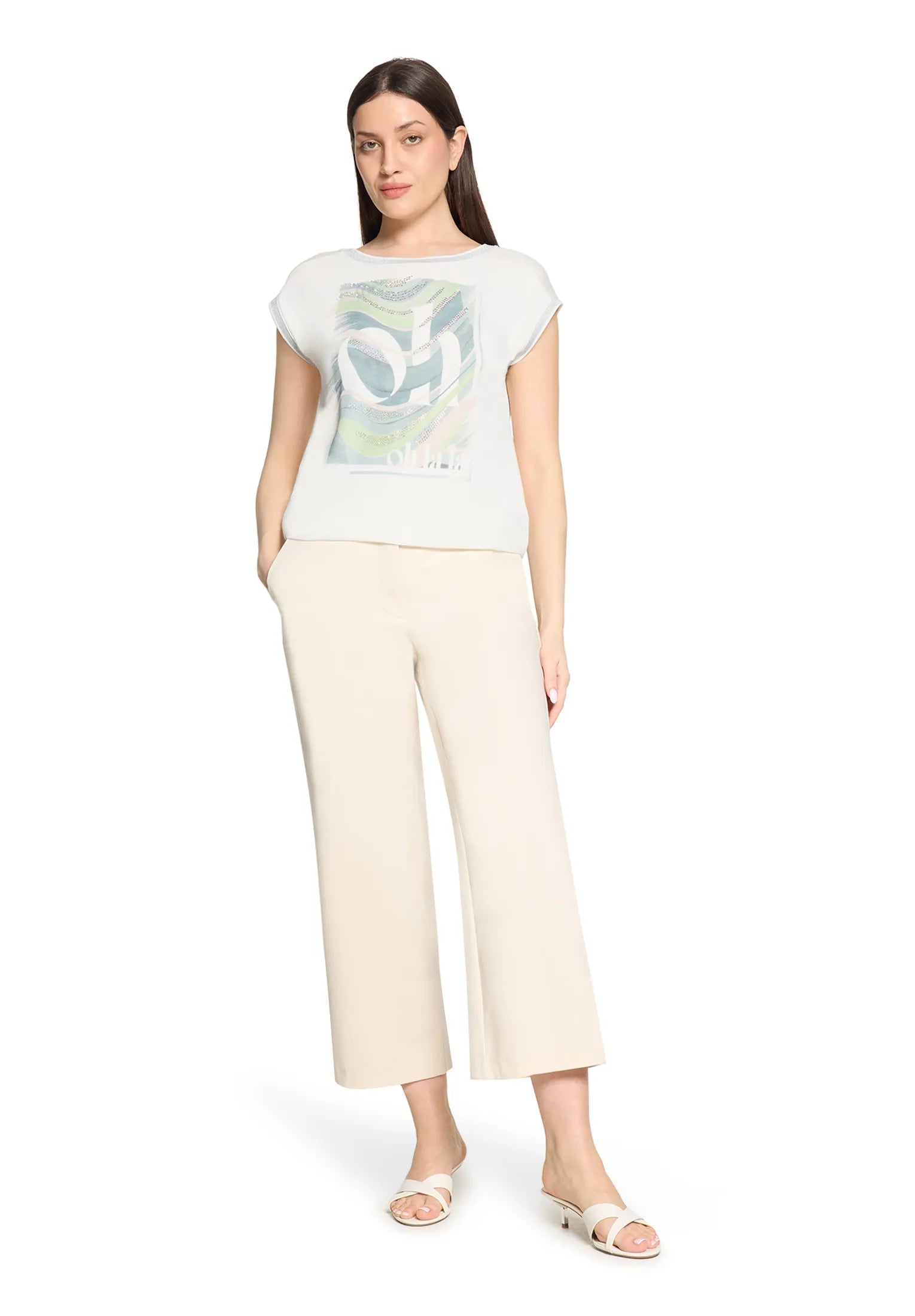 Betty Barclay Patch Cream/Green Women Shirt Short 1/2 Sleeve SKU: 2770-2063_1951 Image 02