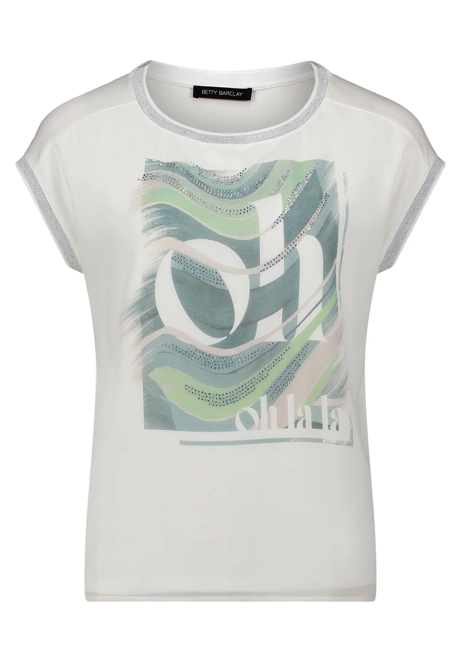 Betty Barclay Patch Cream/Green Women Shirt Short 1/2 Sleeve SKU: 2770-2063_1951 Image 04