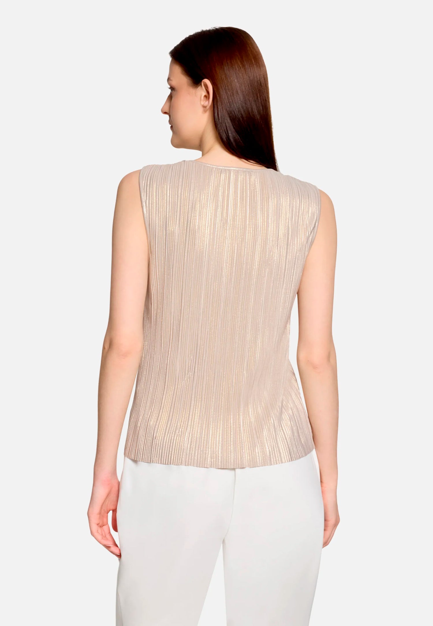 Betty Barclay Light Beige Women Casual Shirt with a Glossy Effect SKU: 2802-1938_9106 Image 03