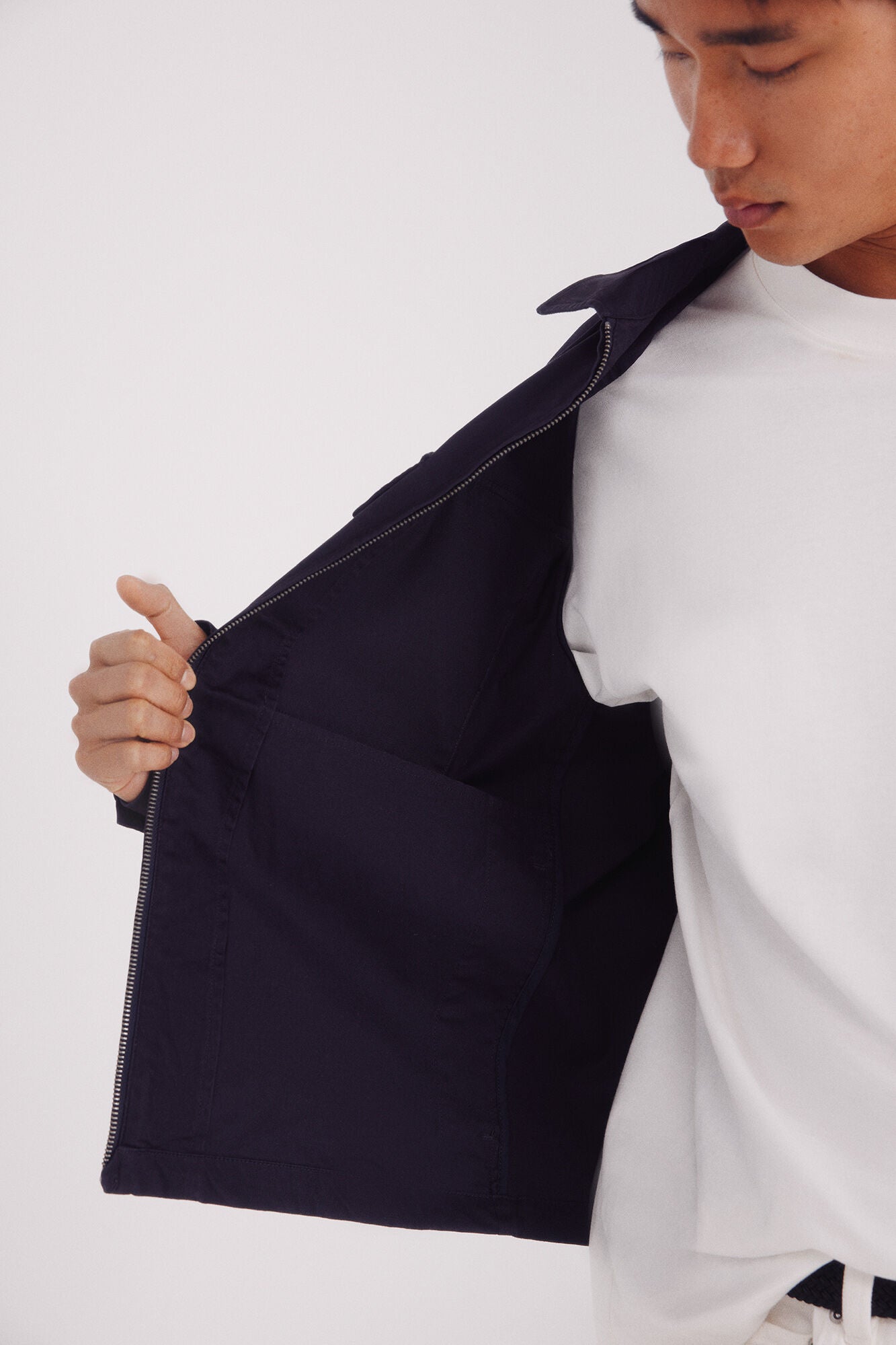 Springfield_Blue_Cotton Overshirt_2832248_11_05