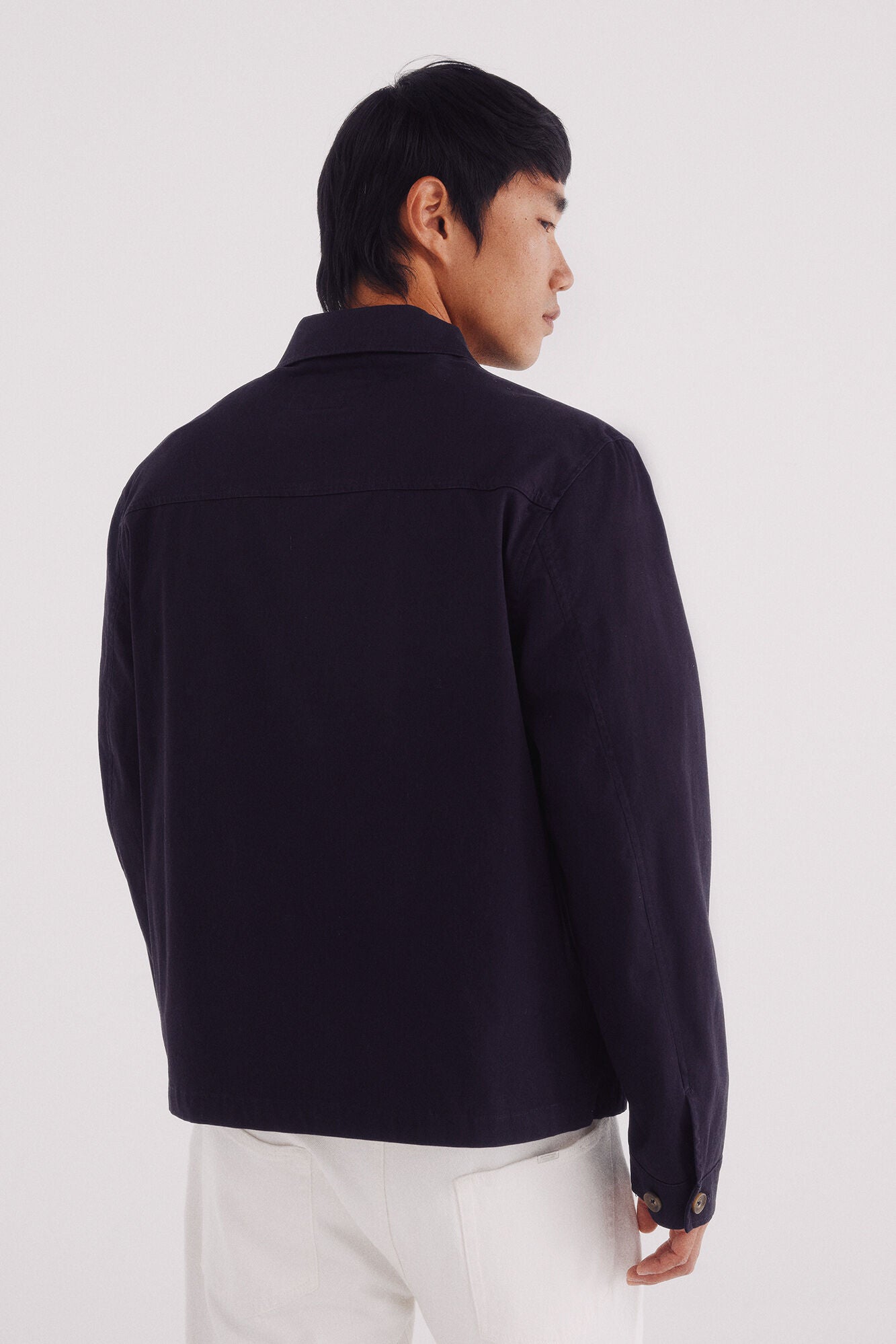 Springfield_Blue_Cotton Overshirt_2832248_11_06