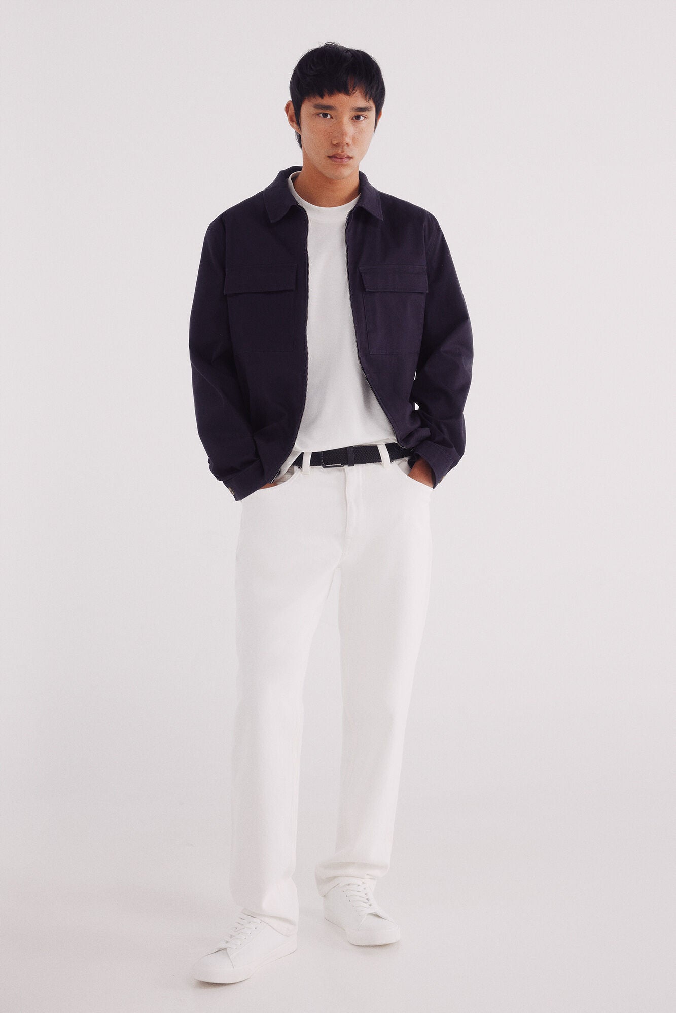 Springfield_Blue_Cotton Overshirt_2832248_11_07