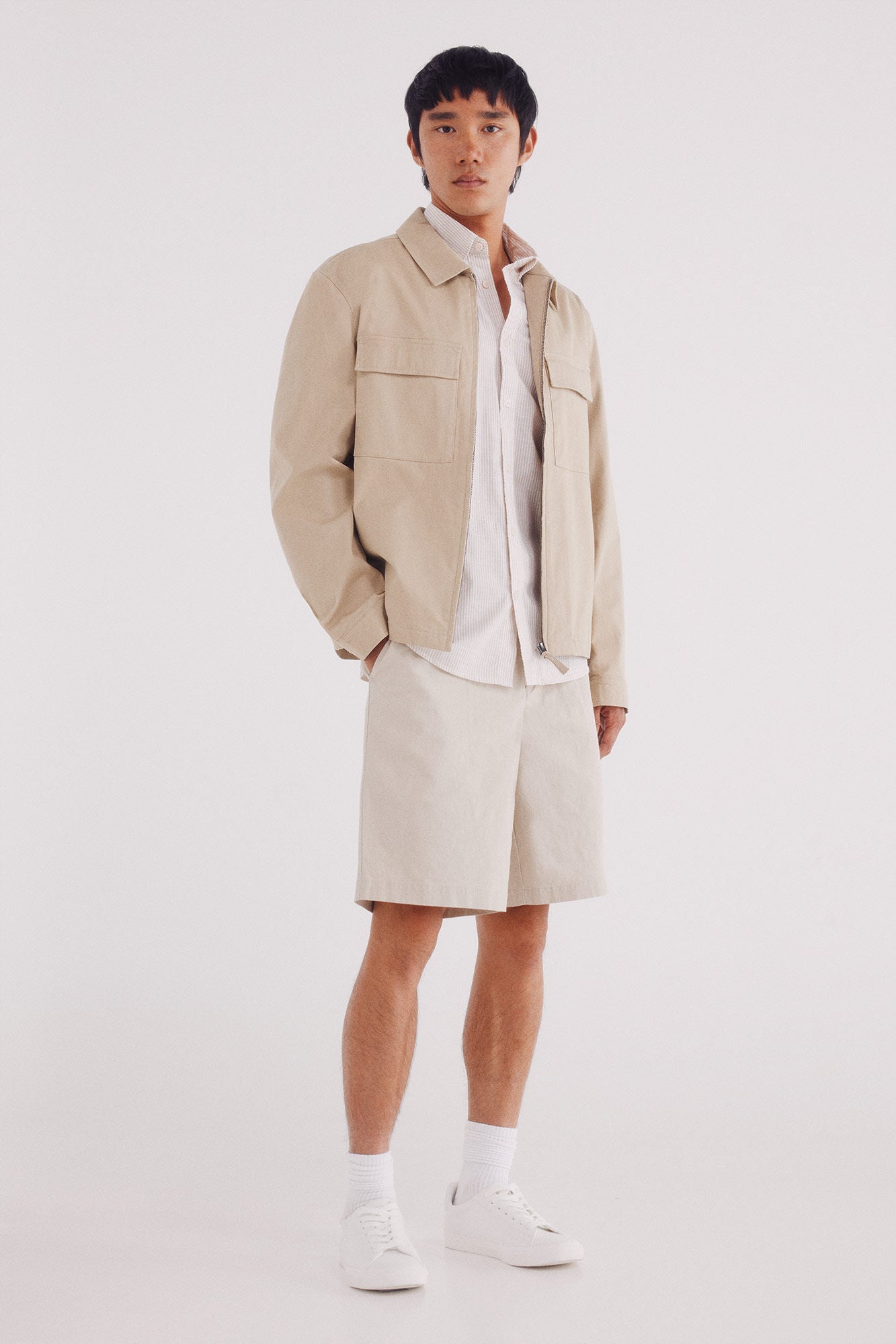 Springfield_Beige_Cotton Overshirt_2832248_51_06