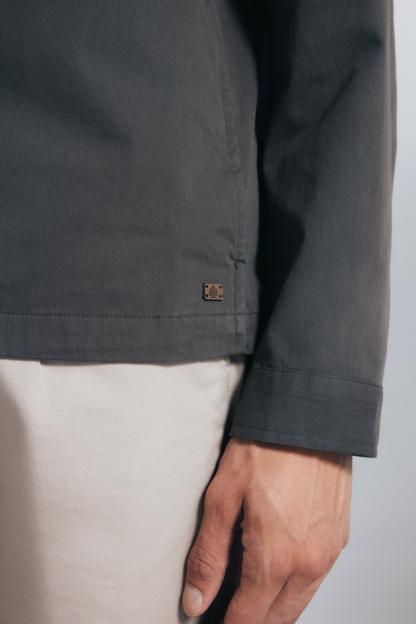 Springfield_Green_Cotton Overshirt_2832249_91_06